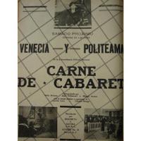 Cartel Retro  Estrenan Pelicula. Carne De Cabaret 1941 /149 segunda mano   México 