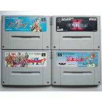 Lote De 4 Juegos De Super Famicom ( Snes ) Japoneses  segunda mano   México 