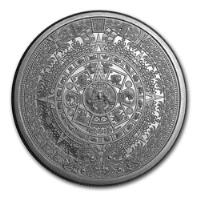 Moneda 2 Onza De Plata Calendario Azteca, Cuauhtémoc segunda mano   México 