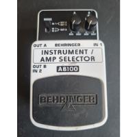 Behringer Ab100 Instrument Amp Selector A B Line Selector  segunda mano   México 