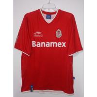 Jersey Diablos Rojos Del Toluca Atletica Año 2002-2003 G-l segunda mano   México 