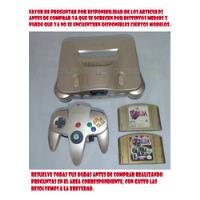 Nintendo 64 Gold Inc Zelda Ocarina,  Majoras Mask Preg. Disp segunda mano   México 