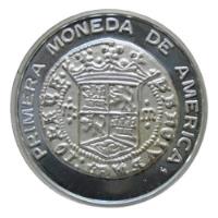 Medalla Primer Moneda De América 1536 Bancomer Plata 0.999, usado segunda mano   México 