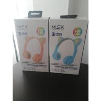 Misik - Audifonos Bluetooth Orejas De Gato Led Radio Fm 2 Pz segunda mano   México 