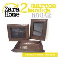 2 Marcos + Bandeja Zara Home Cocodrilo Cafe La Segunda Bazar segunda mano   México 