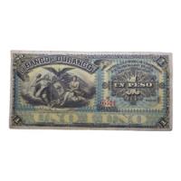 Billete Antiguo  1 Peso Banco De Durango Serie C  segunda mano   México 