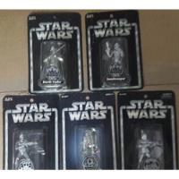 Star Wars Silver Edition 5 Figuras Vader, R2 D2, Boba, Clone segunda mano   México 