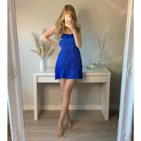 Vestido Flecos Azul Rey Zara, usado segunda mano   México 