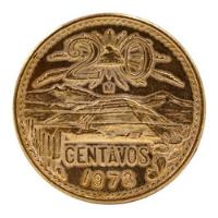 Moneda De 20 Centavos Mexicana Antigua Teotihuacan 1973 segunda mano   México 