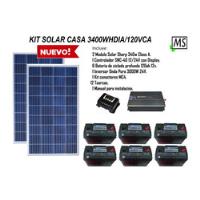 Kit Solar Fotovoltaico Casa 3400w Hdia 120v Aislado segunda mano   México 