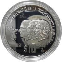 México Onza Plata 1821-2021 Bicentenario De La Independencia segunda mano   México 