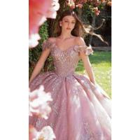Vestido De Quince Años Rosa Blush Modelo Dv89-589 Ragazza segunda mano   México 