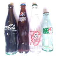 4 Botellas Coca Cola Lulú Pepsi 355 Navidad 1994 Sin Puntos segunda mano   México 