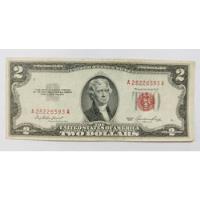 Billete 2 Dollares Usa Sello Rojo 1953 De La Suerte Sk08 segunda mano   México 
