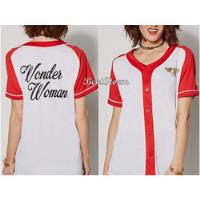 Camiseta Tipo Beisbol De Wonder Woman Mujer Maravilla M Usad, usado segunda mano   México 