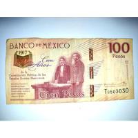 Billete 100 Banco México Centenario Constitución Antigüedad  segunda mano   México 