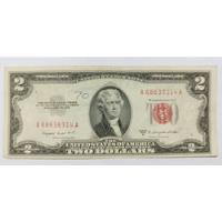 Billete 2 Dollares Usa Sello Rojo 1953 De La Suerte Sk07 segunda mano   México 