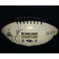 Balon Autografiado Joe Flacco Baltimore Ravens Super Bowl segunda mano   México 