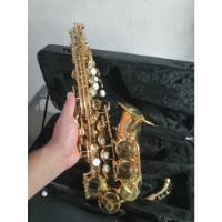Saxofon Soprano Curvo Marca Silver Tone , usado segunda mano   México 