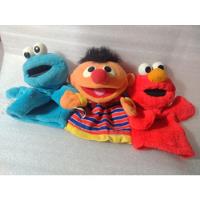 Peluches Muppets Ernie, Elmo Y Comegalletas- Puppet Vintage , usado segunda mano   México 