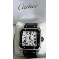 Cartier Santos 100 Modelo Xl Full Set Precioso Caucho Auto segunda mano   México 