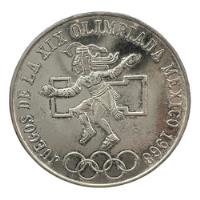 Moneda 25 Pesos Juegos Olimpicos 1968 Plata Ley 0.720, usado segunda mano   México 