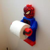 Porta Rollo De Papel De Baño Lego Spiderman Peter Parker segunda mano   México 