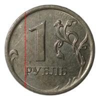 Usado, Moneda 1 Rublo 2008 Federacion Rusa Variedad Ceca Moscu segunda mano   México 
