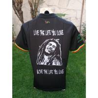 Jersey Bob Marley Rasta Reggae Futbol Negra Talla M segunda mano   México 