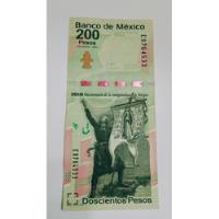 billete 200 pesos bicentenario segunda mano   México 