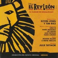 El Rey León / Musical México (el Ícono De Broadway) Cd 2015 , usado segunda mano   México 