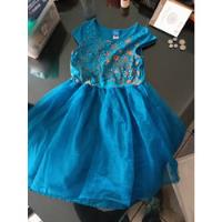 Vestido Disney Frozen Elsa Original 6-8 Años Azul segunda mano   México 