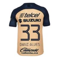 Playera Jersey Deportiva De Pumas Visita 2023 #33 Dani Alves segunda mano   México 