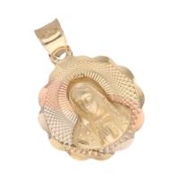 Medalla De 10k Oro Amarillo, Motivo Virgen 1.1 Gramos segunda mano   México 
