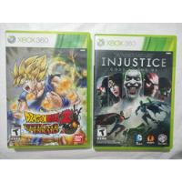 Injustice Y Dragon Ball Ultimate Tenkaichi Xbox 360 $498 segunda mano   México 