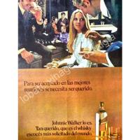 Cartel Retro Whisky Jhonnie Walker Red Label 1960s 13, usado segunda mano   México 