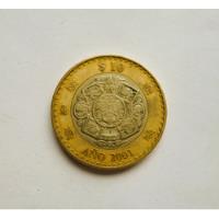 Moneda De 10 Pesos Año 2001 Bimetalica segunda mano   México 