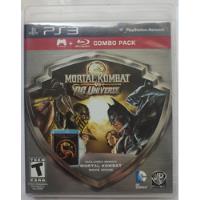 Mortal Kombat Vs Dc Universe Ps3 Combo Pack Peli Mortal Komb segunda mano   México 