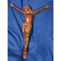 Crucifijo Cristo De Altar  Antiguo Bronce De Buen Tamaño  segunda mano   México 