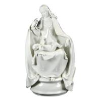 Antigua Figura Porcelana Meissen Virgen María Y Niño Dios segunda mano   México 