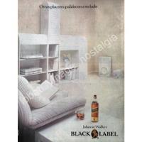 Cartel Retro Whisky Jhonnie Walker Black Label 1980s 7 segunda mano   México 
