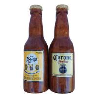 Pack 12 Pzas Alcancía Botella De Cerveza Yeso Liso Grande segunda mano   México 