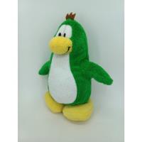 Peluche De Club Penguin , Pinguino Verde 17 Cm  De Uso, usado segunda mano   México 