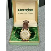 Reloj Haste Chronograph Militar Oro Gf Tri Compax 1950s segunda mano   México 