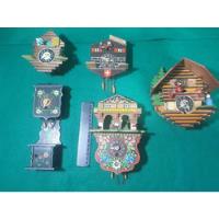 Reloj Cucu Antiguo Lote 5 Piezas Mini Reloj Cucu Maquinarias, usado segunda mano   México 
