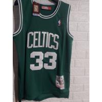 Jersey Basketball Bird Celtics Talla S Bordado Verde , usado segunda mano   México 