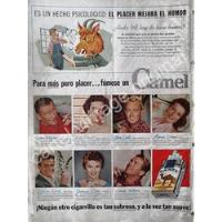 Cartel Retro Cigarros Camel Y Estrellas De Cine 1950s Fep segunda mano   México 