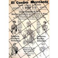 Cartel Antiguo Muebles Tienda El Centro Mercantil 1907 -31 segunda mano   México 