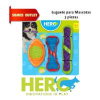 Set De Juguetes Para Perro 3 Pzas Caitec Hero Originales segunda mano   México 