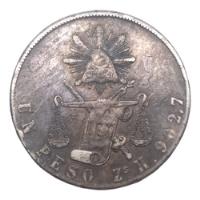 Moneda 1 Peso Republica De Mexico Año 1872 Plata  Zacatecas segunda mano   México 